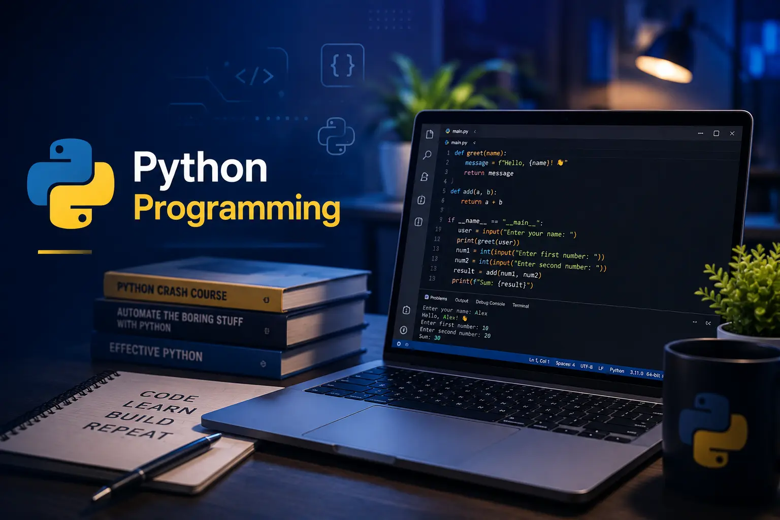 Python programming course at Hejex Technology
